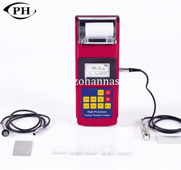 induction coating thickness measurement gauge with printer