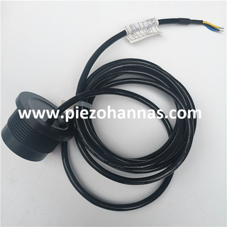 Piezoelektryczny przetwornik ultradźwiękowy 500 kHz. Pomiar głębokości 30 m dla czujnika poziomu cieczy