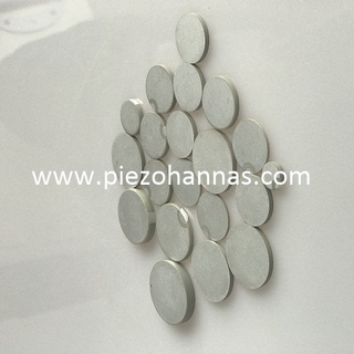 Elementy przetwornika w postaci dysk&oacute;w piezoelektrycznych z materiału pzt