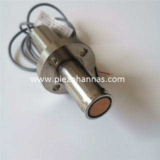 Rustfrit st&aring;l 135KHz indsat type ultralydstransducer til gasflowm&aring;ling