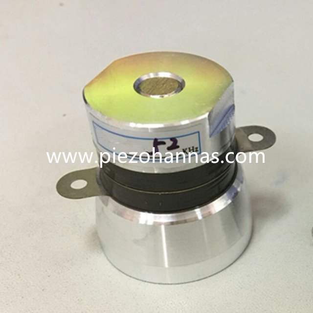 variable frequency 25khz ultrasonic cleaning transducer from China manufacturer Piezo Hannas