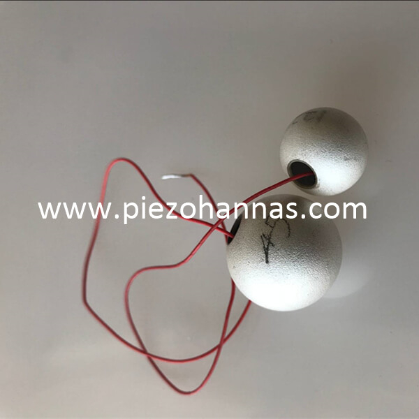 pzt 5a bahan piezoelektrik piezo bola untuk sensor getaran