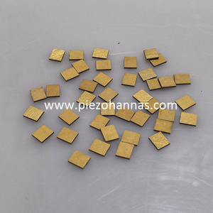 Placi de forfecare ceramice piezoelectrice personalizate placate cu aur